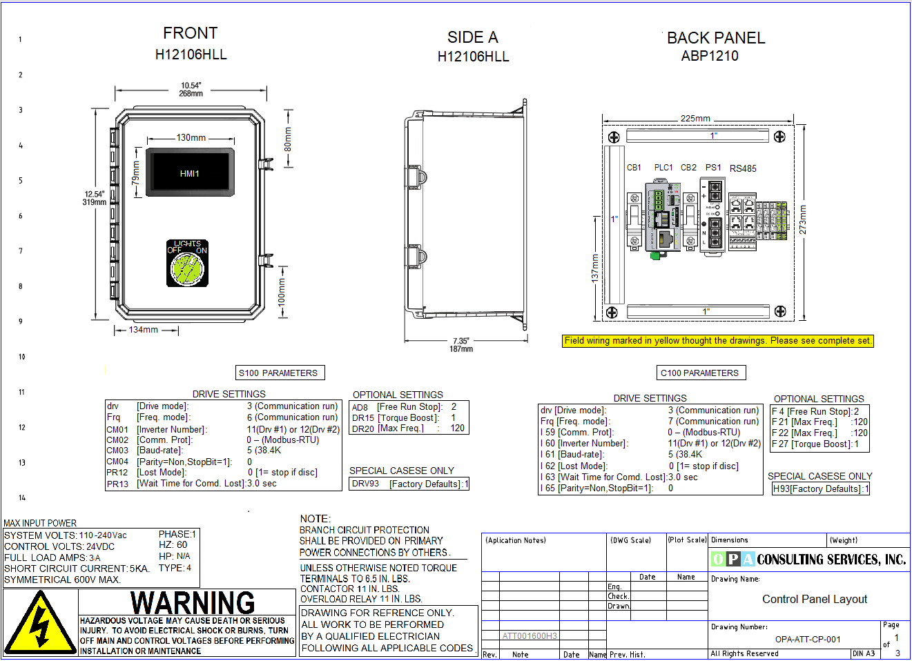 Constant Pressure Pump Controller Drawing ... Free to Download