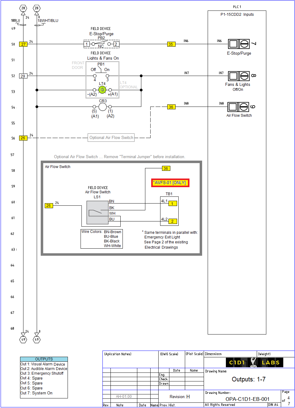 Extraction Booth Controller Drawing ... Free to Download