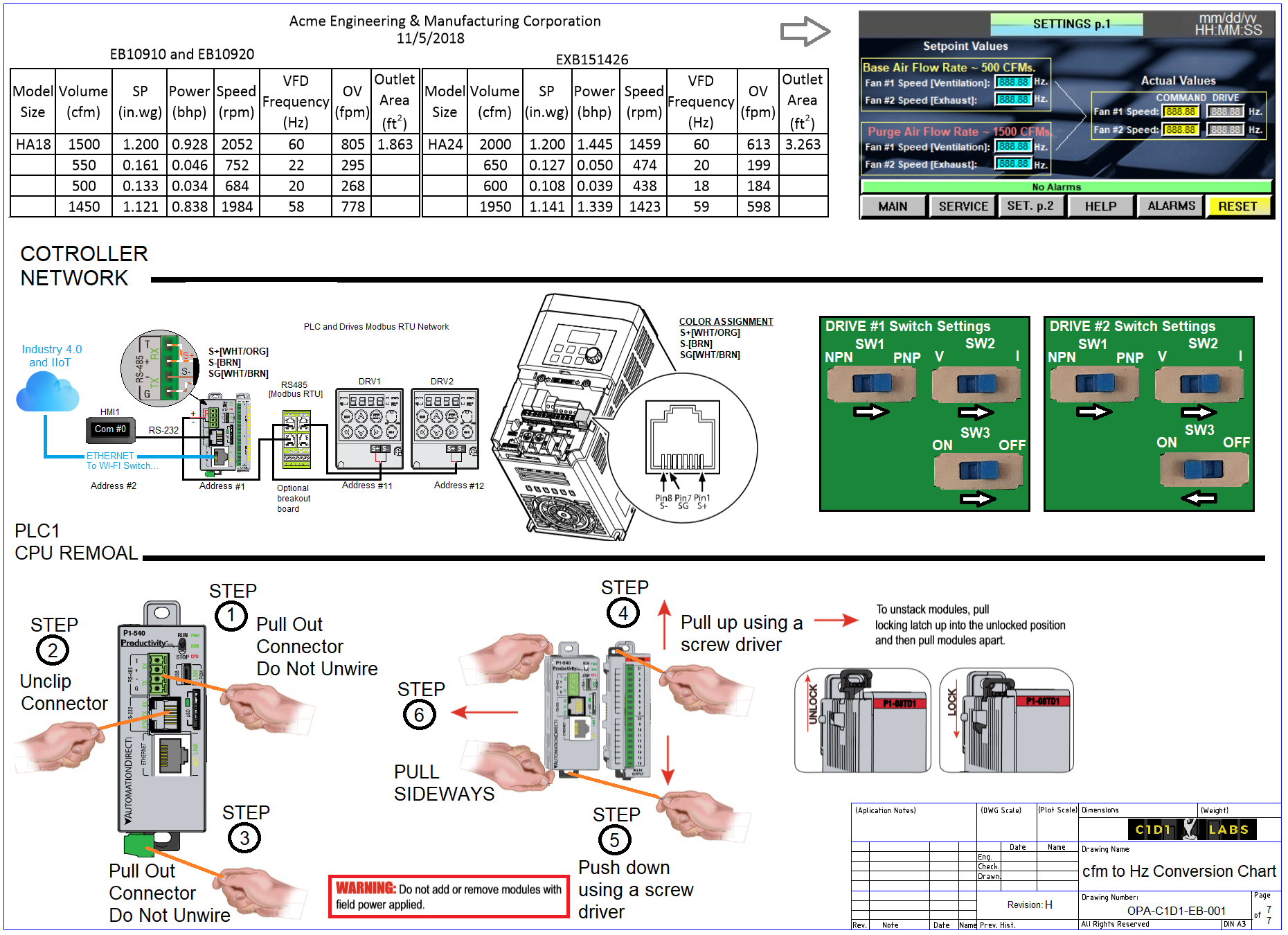 Extraction Booth Controller Drawing ... Free to Download