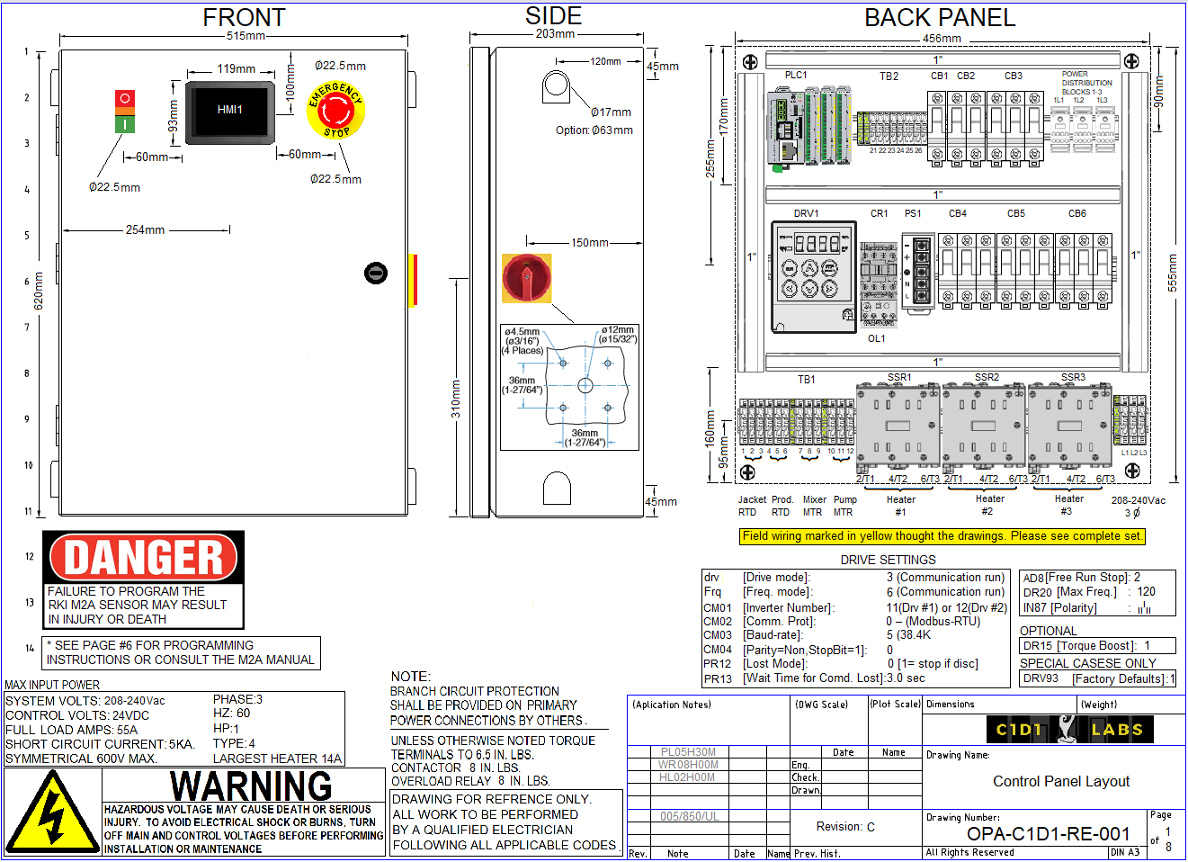 Reactor Controller Drawing ... Free to Download