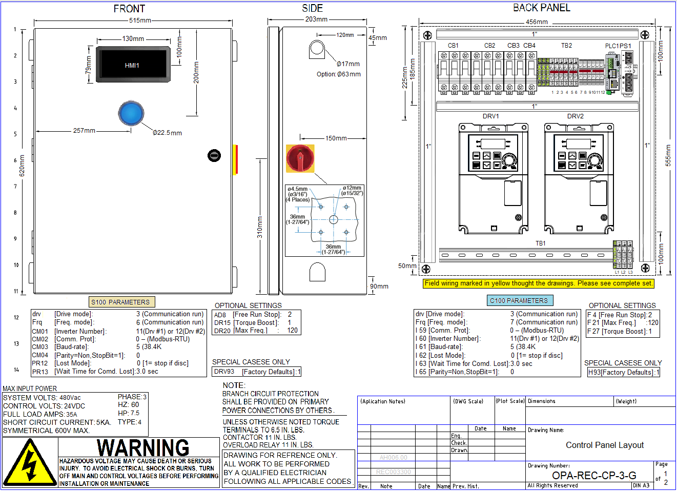 Constant Pressure Pump Controller Drawing ... Free to Download