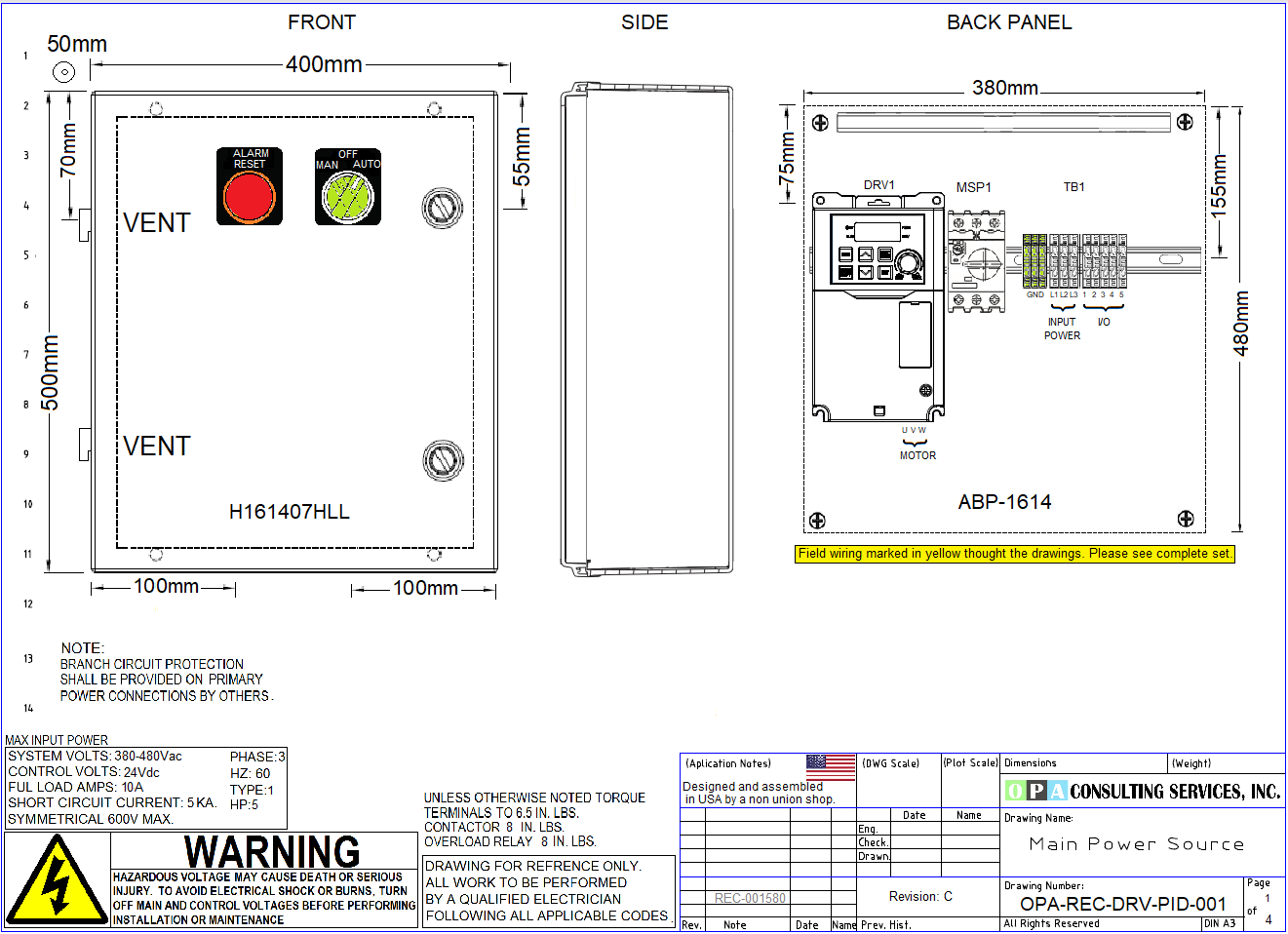 Constant Pressure Pump Controller Drawing ... Free to Download