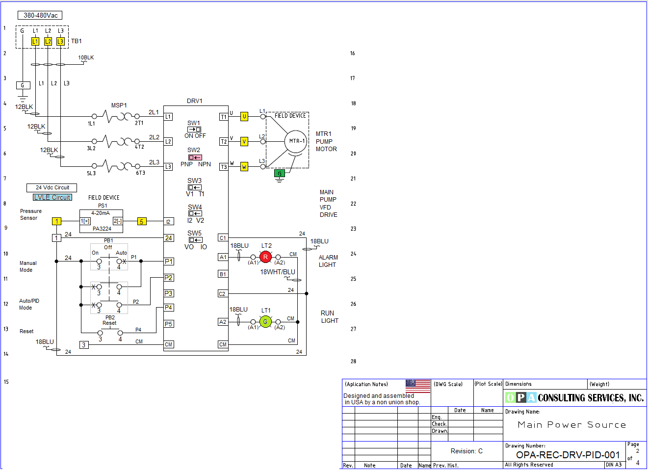 Constant Pressure Pump Controller Drawing ... Free to Download