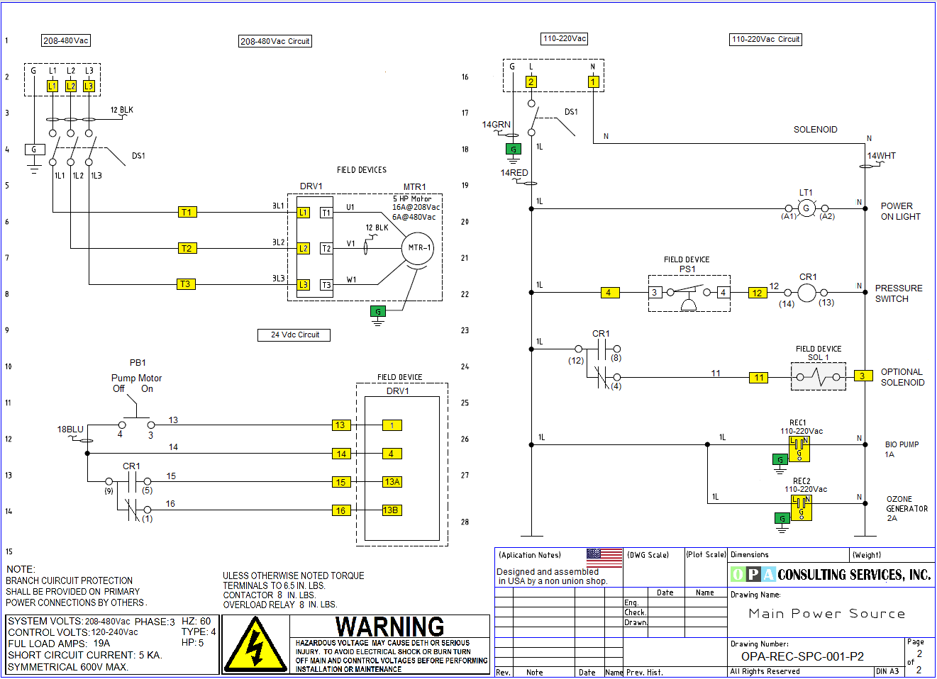 Simple Pump Controller Drawing ... Free to Download