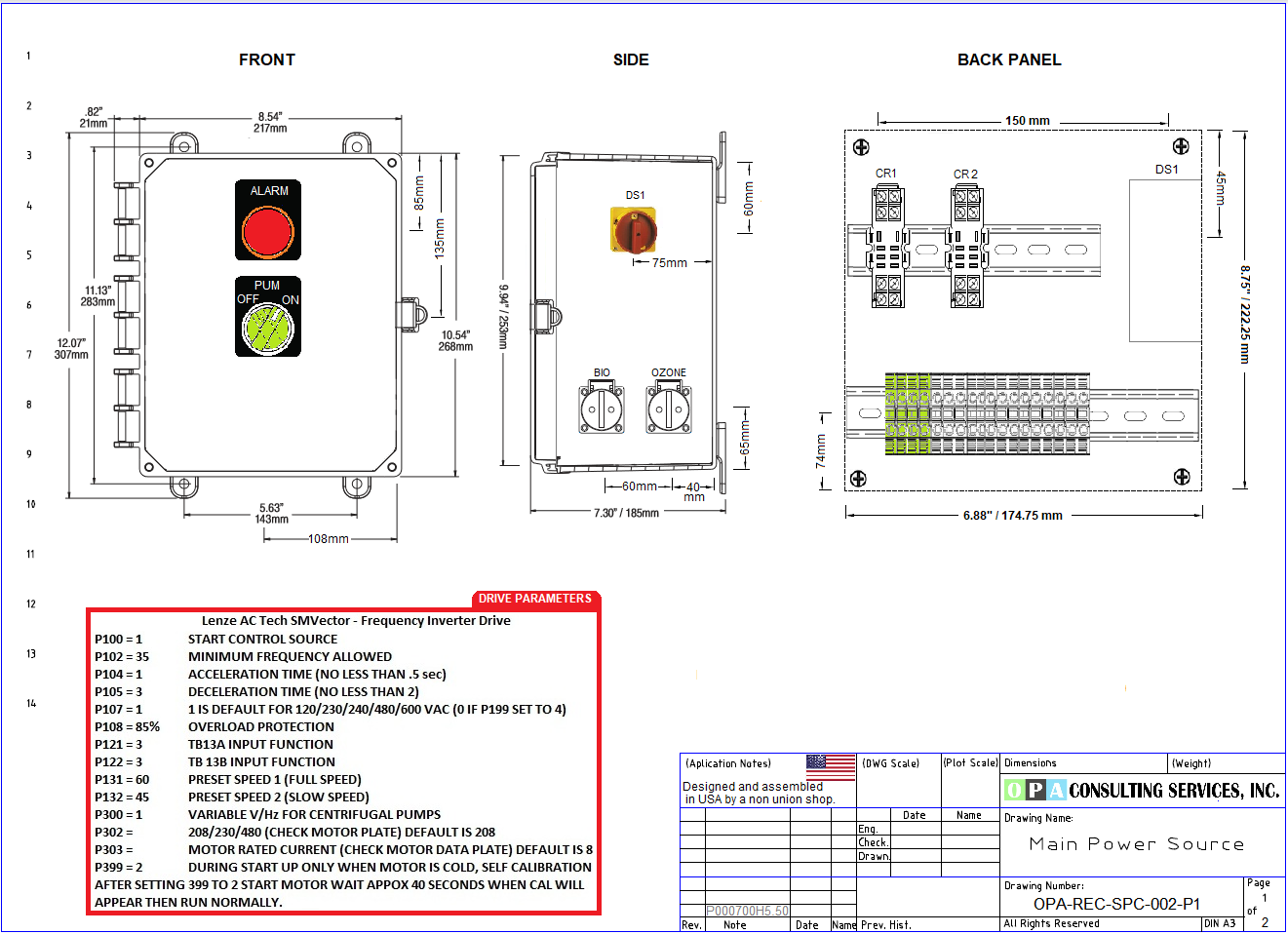 Simple Pump Controller Drawing ... Free to Download