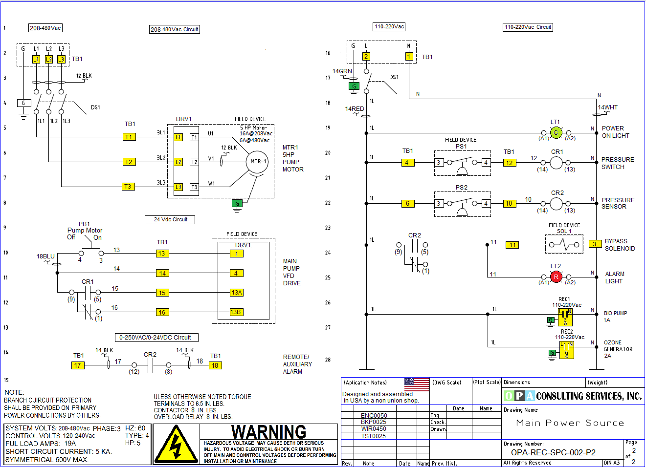 Simple Pump Controller Drawing ... Free to Download