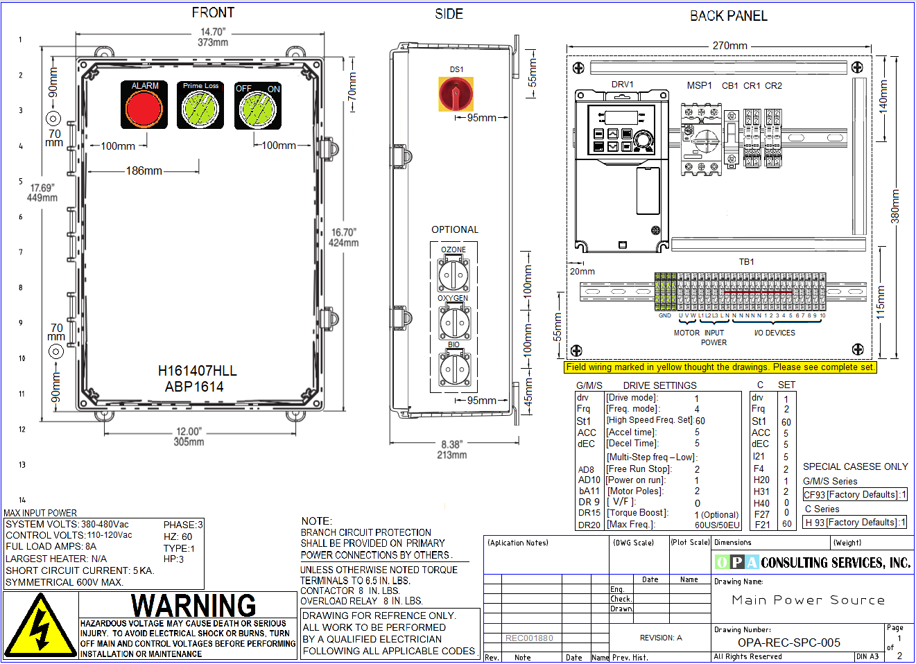 Simple Pump Controller Drawing ... Free to Download