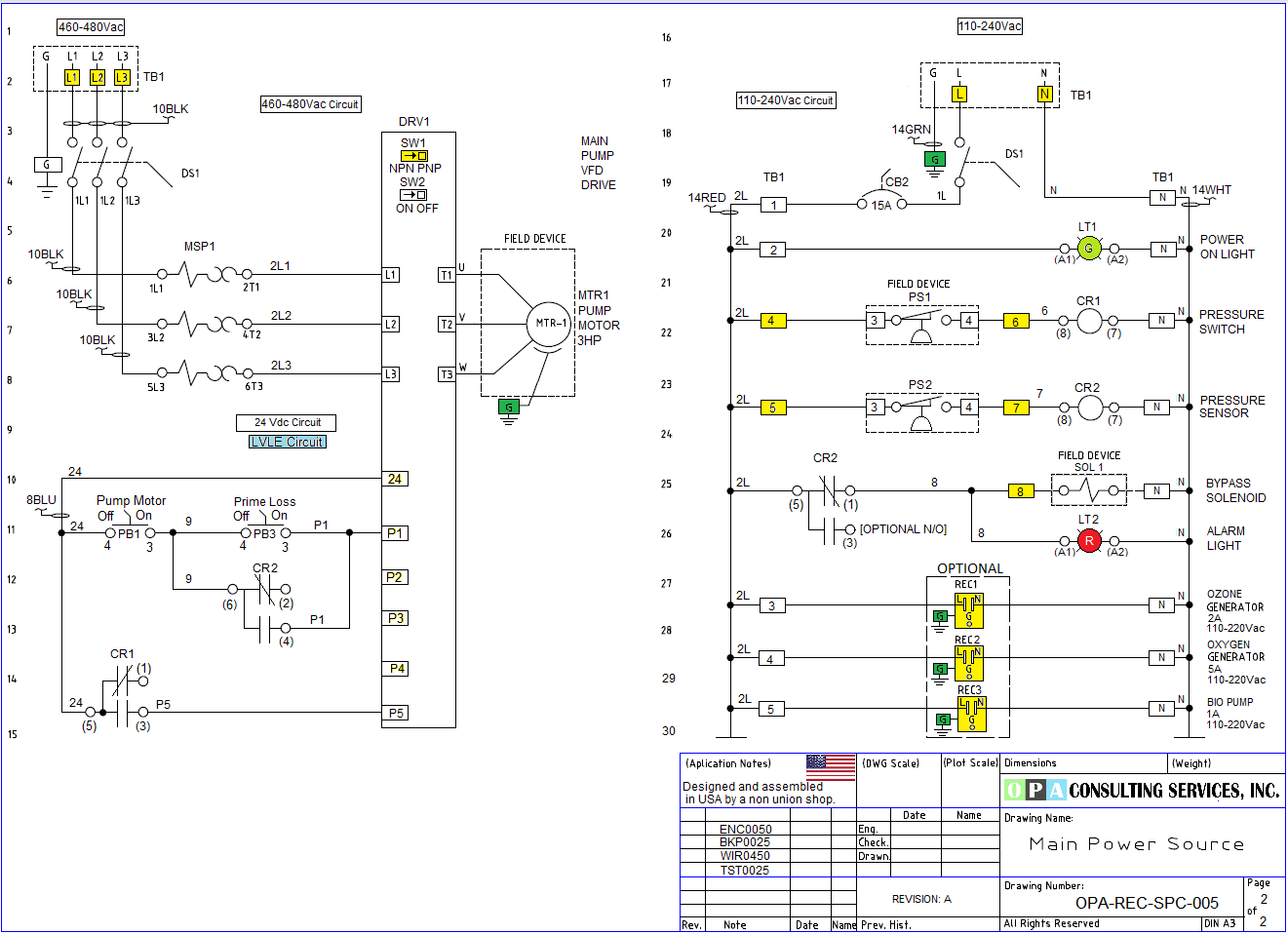 Simple Pump Controller Drawing ... Free to Download